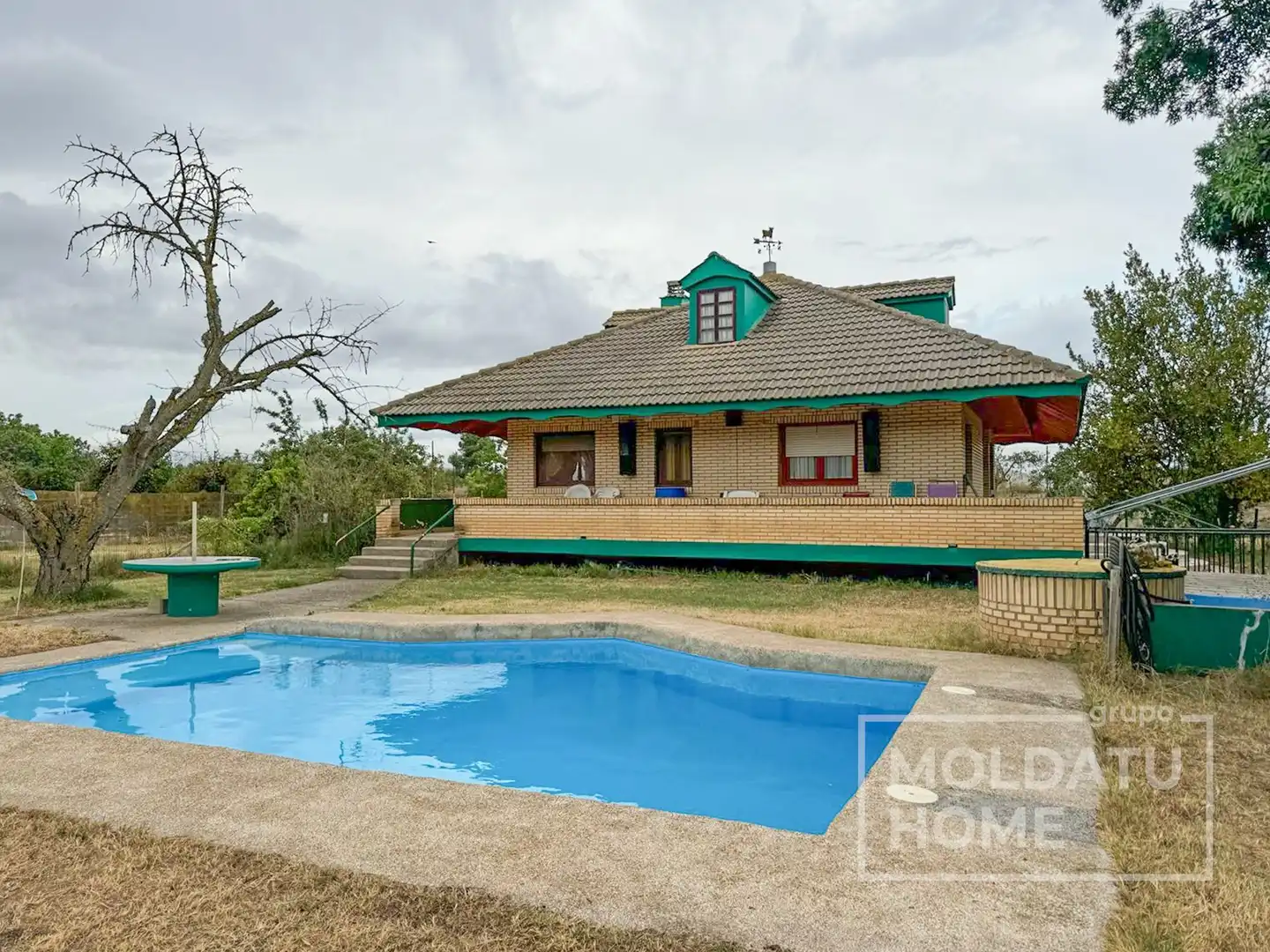 Vista exterior de Casa o chalet en venta en Lodosa con Calefacción, Jardín privado y Terraza