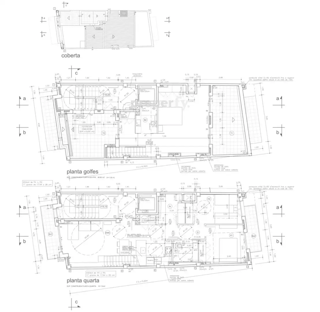 Maisonette zum Verkauf in Badalona mit Klimaanlage, Heizung und Parkett