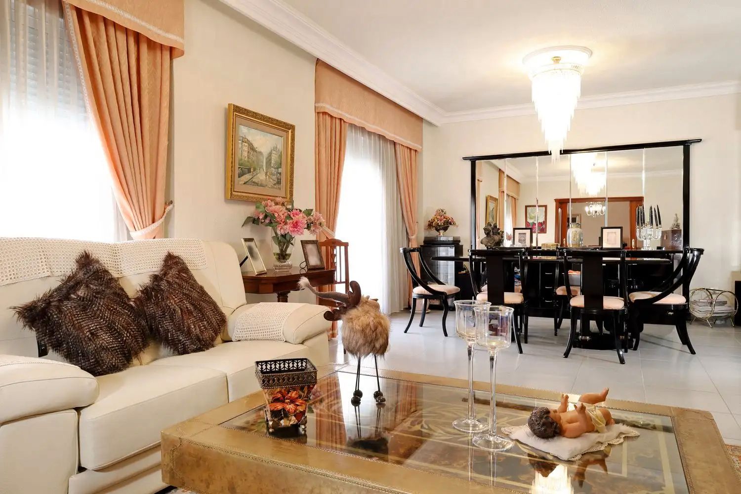 Living room of Flat for sale in Jijona / Xixona  with Heating, Furnished and Oven