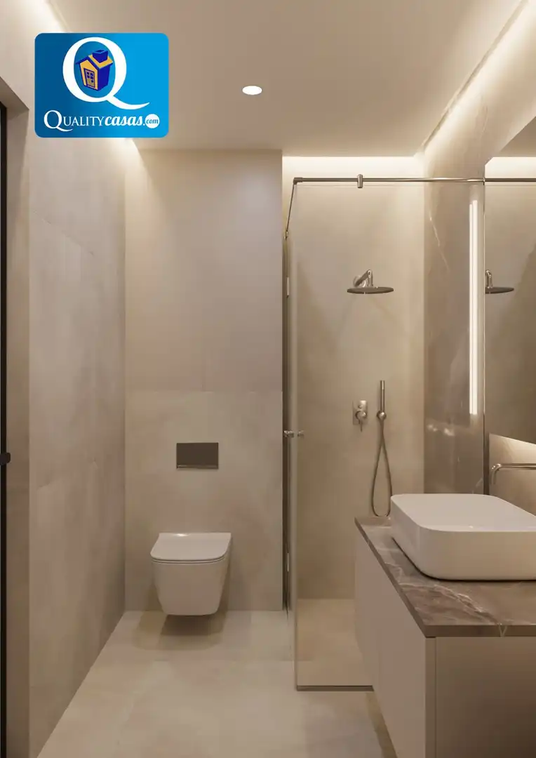 Bany de Apartament en venda en Alicante / Alacant amb Aire condicionat, Calefacció i Piscina comunitària
