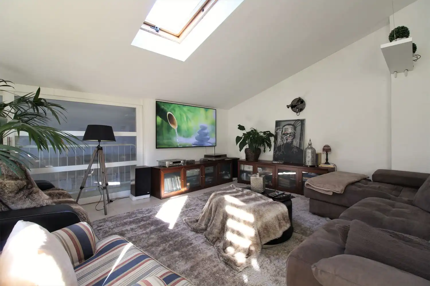Wohnzimmer von Wohnung zum Verkauf in Girona mit Klimaanlage, Abstellraum und Balkon