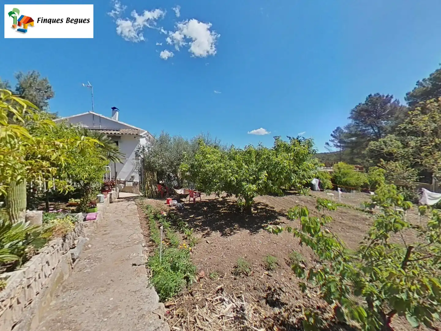 Jardí de Finca rústica en venda en Begues amb Calefacció, Jardí privat i Moblat