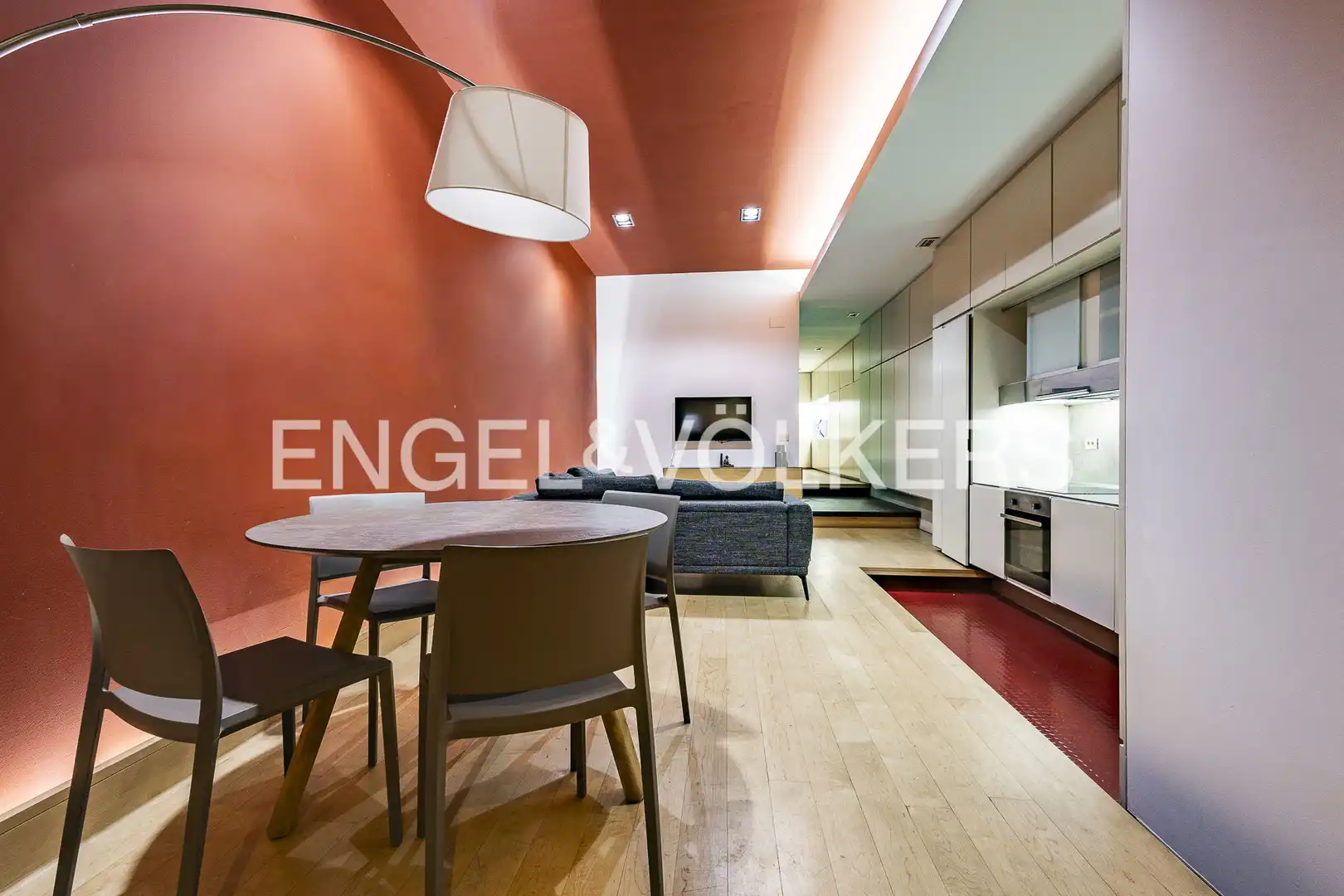 Sala d'estar de Planta baixa de lloguer en Barcelona amb Aire condicionat, Calefacció i Parquet