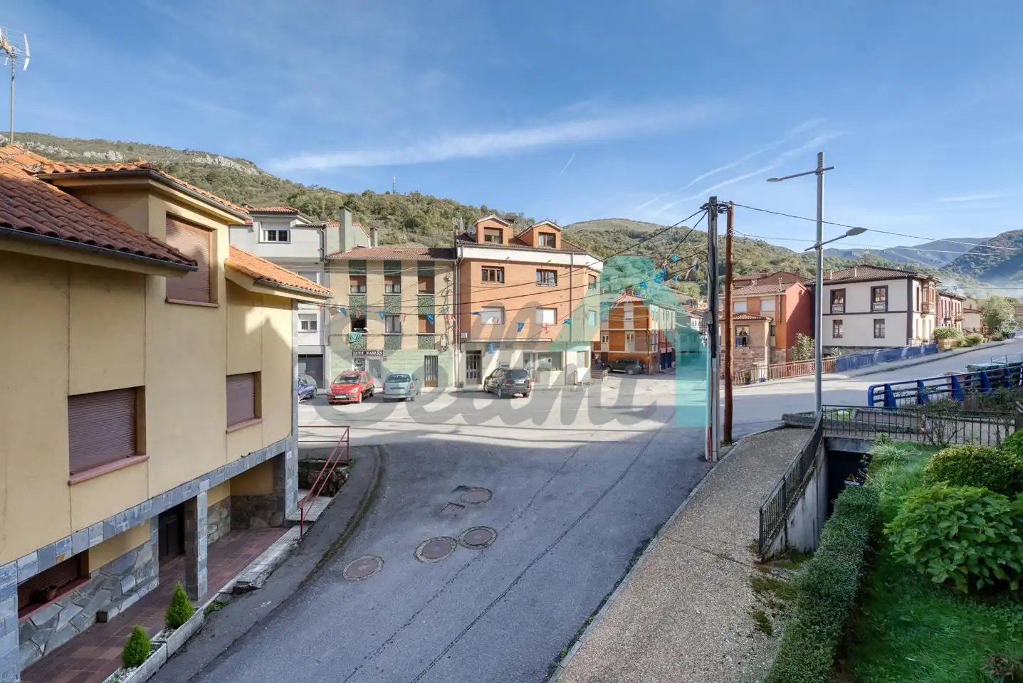 Vista exterior de Planta baja en venta en Aller con Calefacción, Terraza y Amueblado