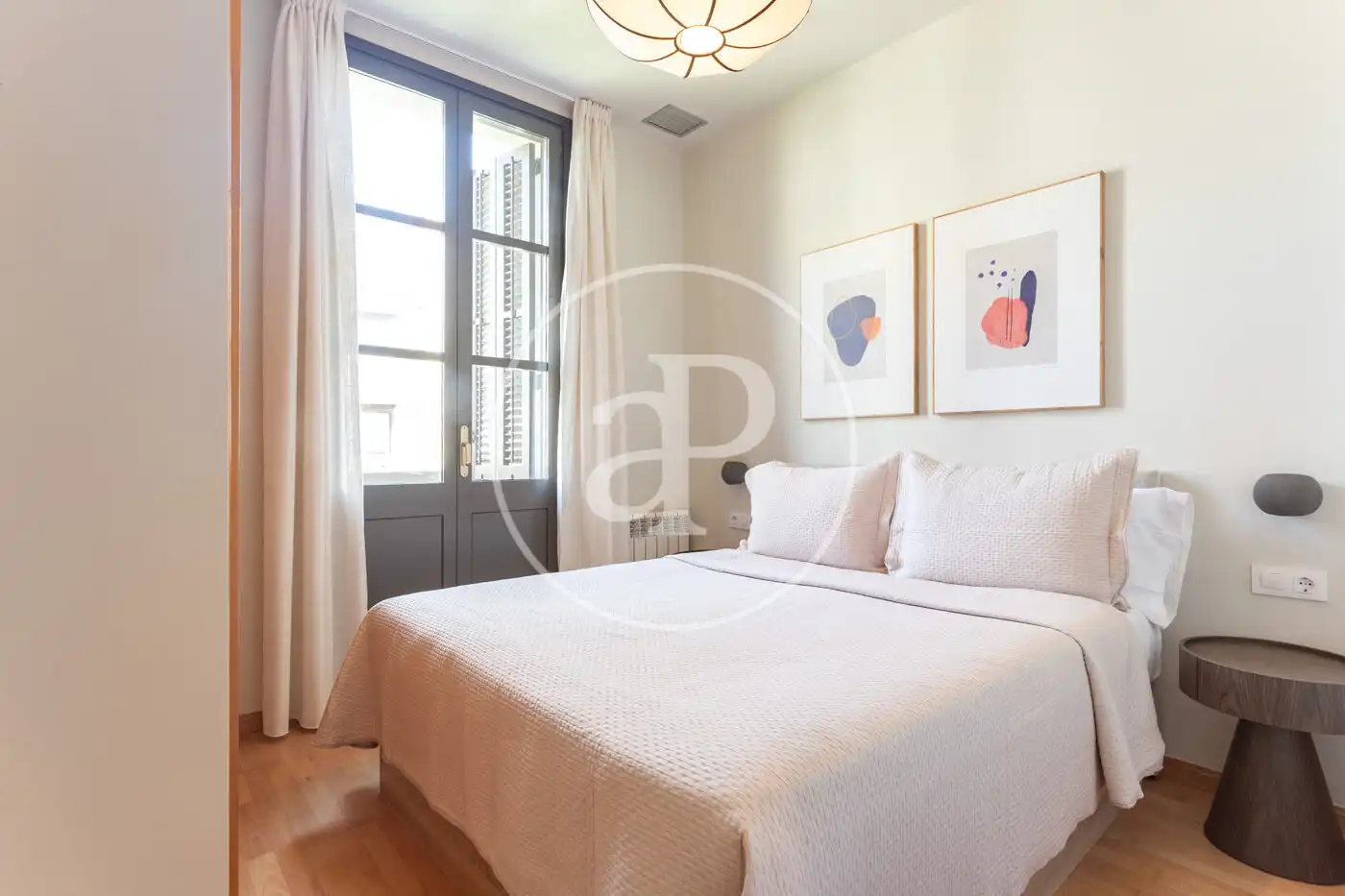 Schlafzimmer von Wohnung zur Miete in Barcelona mit Klimaanlage, Heizung und Möbliert