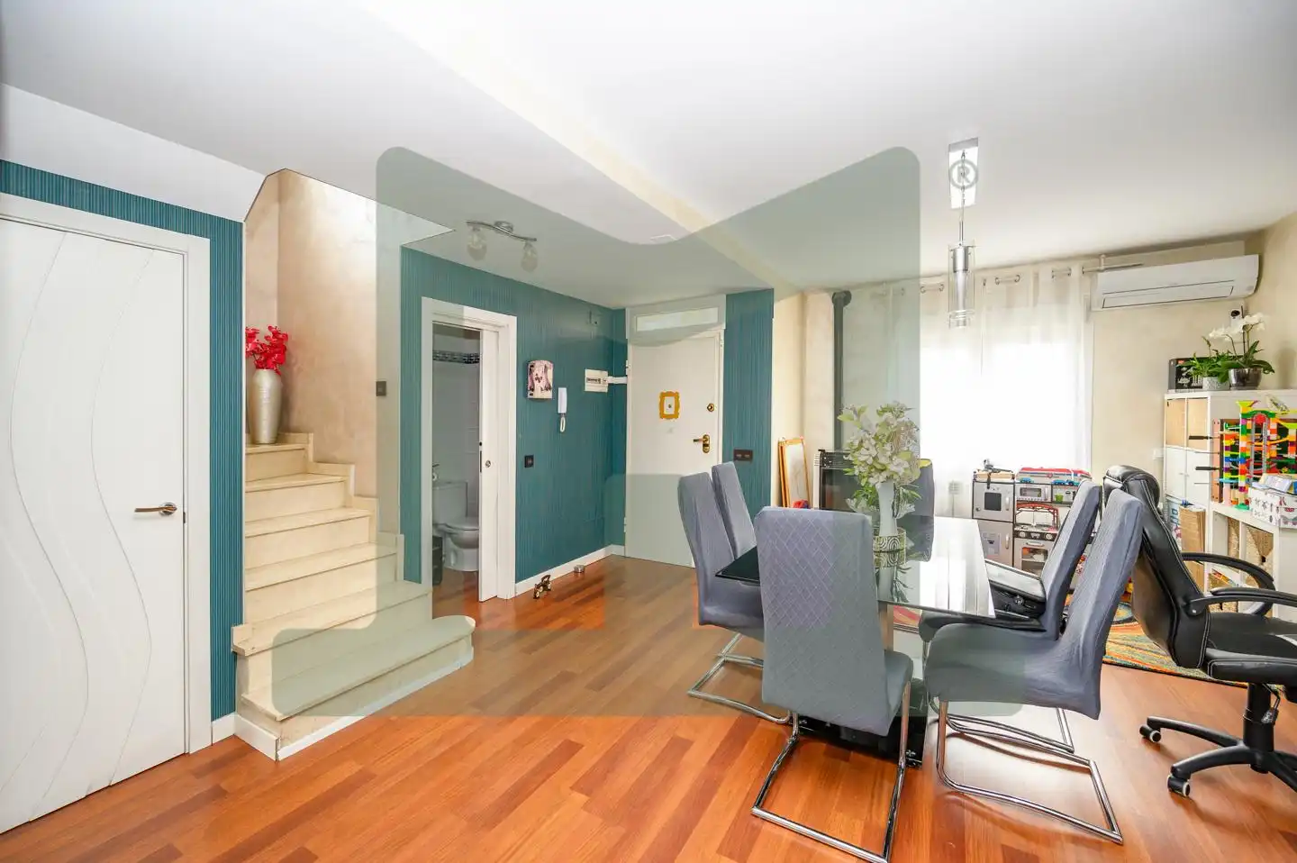 Dining room of Detached homes for sale in Parla  with Air Conditioner, Heating and Private garden