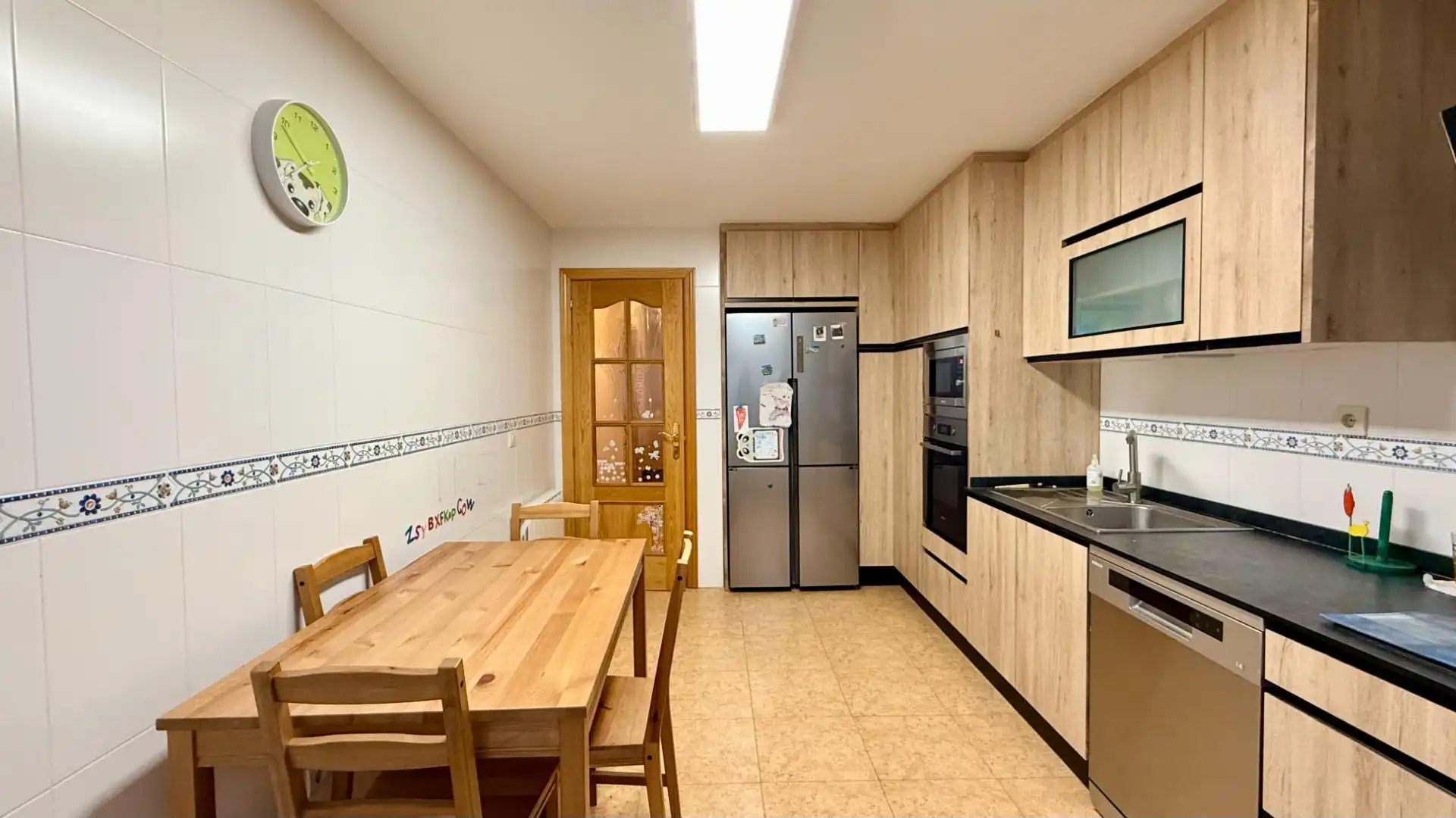 Küche von Einfamilien-Reihenhaus zum Verkauf in Cuéllar mit Heizung, Privatgarten und Abstellraum