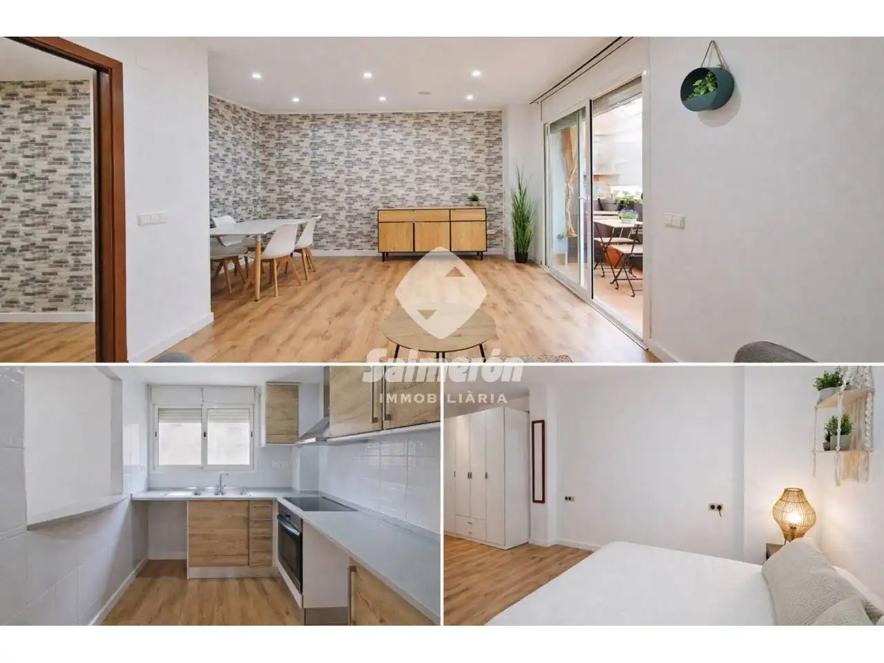 Küche von Wohnung zum Verkauf in Palafolls mit Heizung, Parkett und Balkon