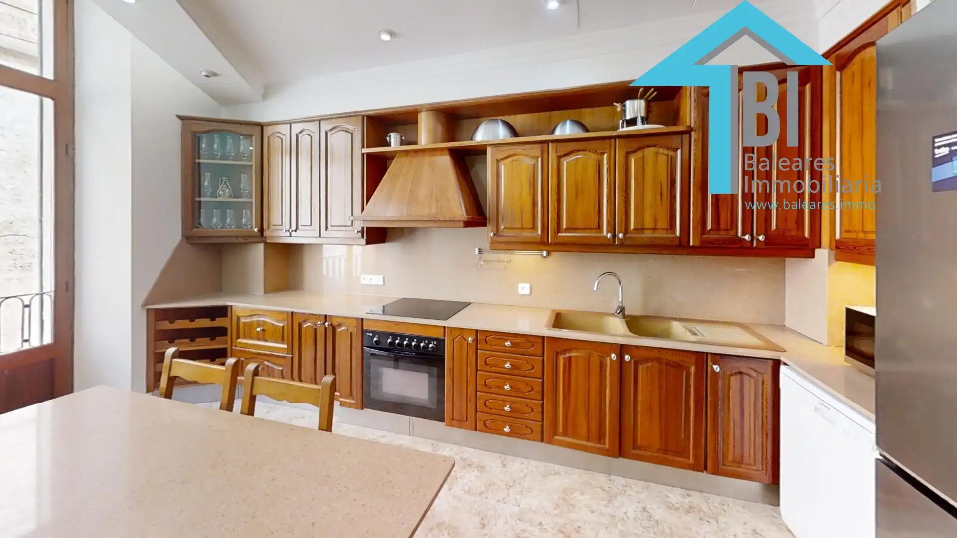 Cocina de Apartamento de alquiler en Felanitx con Aire acondicionado, Jardín privado y Terraza