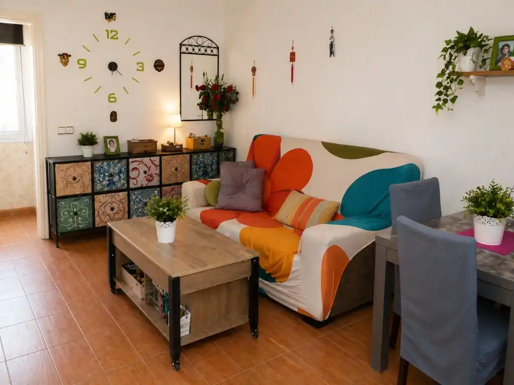Sala de estar de Ático en venta en  Barcelona Capital