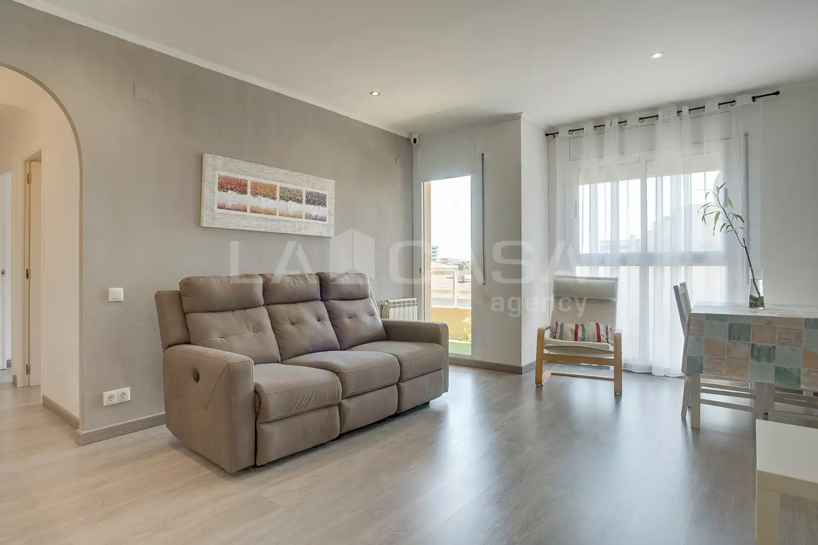 Sala d'estar de Pis en venda en Granollers amb Aire condicionat, Calefacció i Parquet