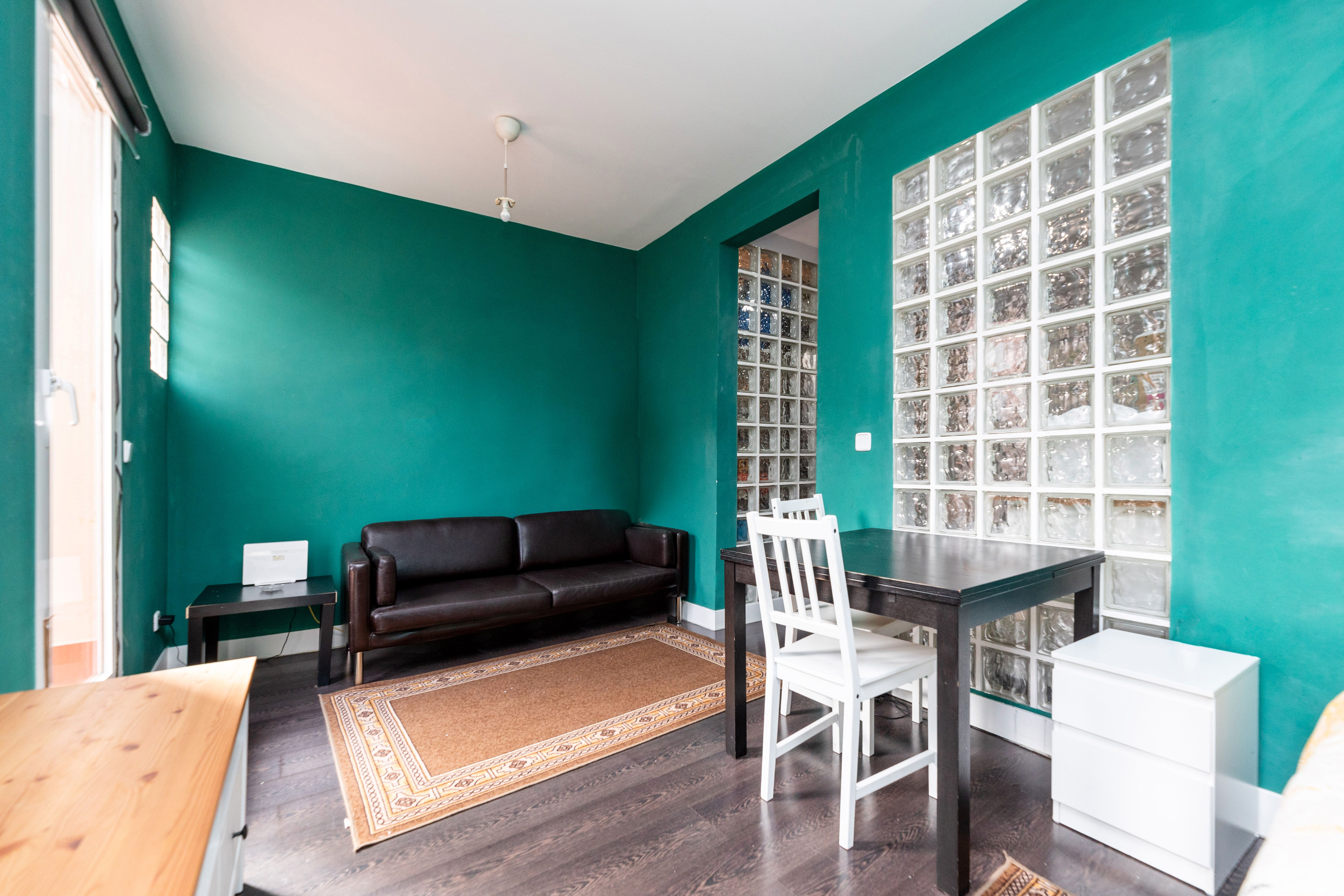 Living room of Attic for sale in  Madrid Capital  with Heating, Terrace and Furnished