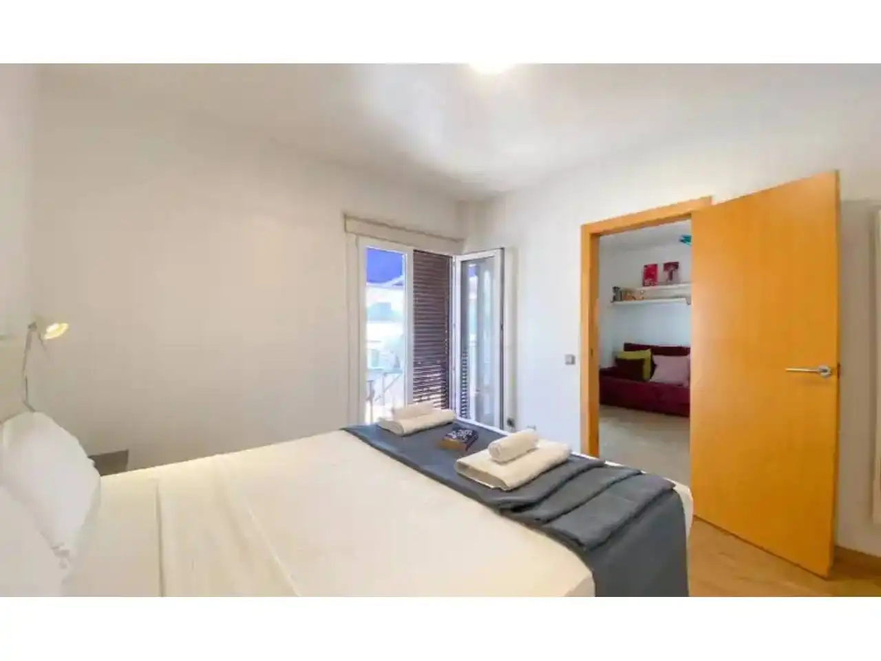 Schlafzimmer von Wohnung zum Verkauf in Sitges mit Klimaanlage, Heizung und Terrasse