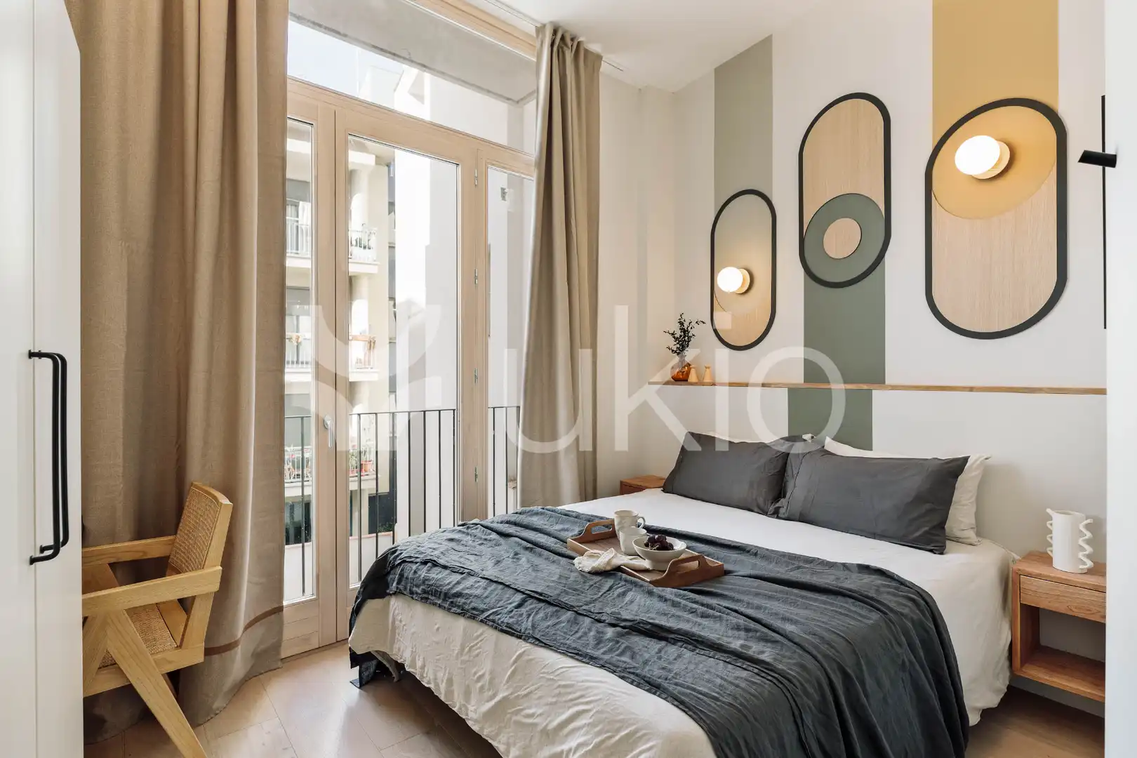 Habitación de Apartamento de alquiler en Barcelona con Aire acondicionado, Calefacción y Terraza