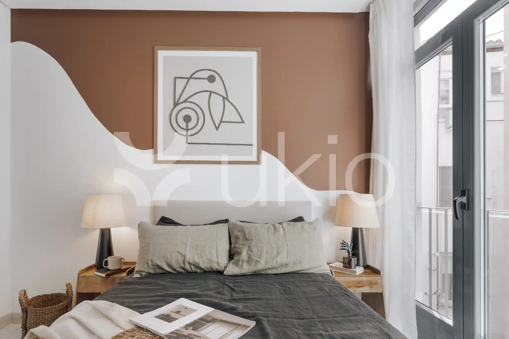 Habitación de Apartamento de alquiler en Madrid con Aire acondicionado, Calefacción y Amueblado