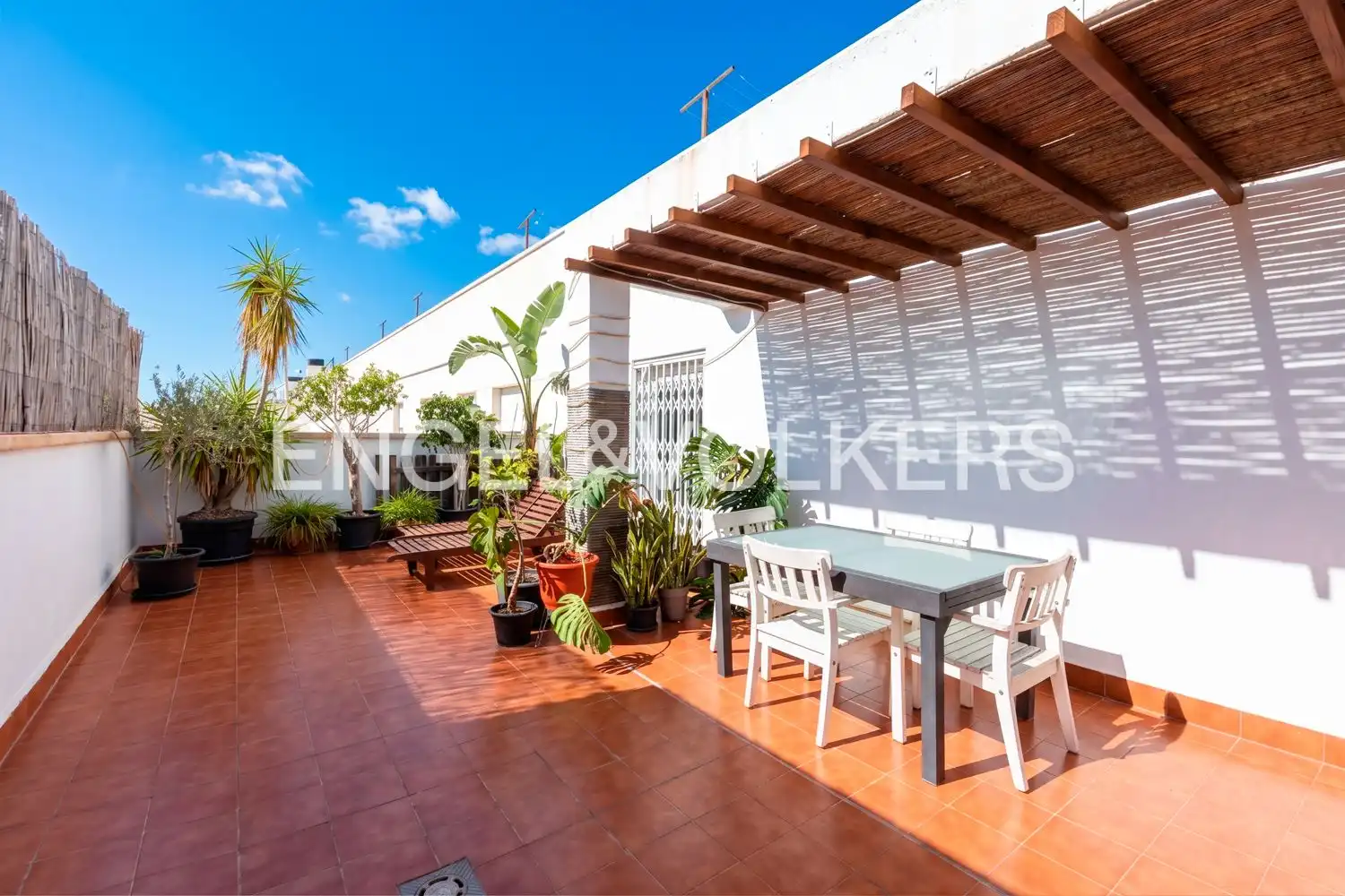 Terrasse von Dachboden zur Miete in Alboraya mit Klimaanlage, Heizung und Privatgarten