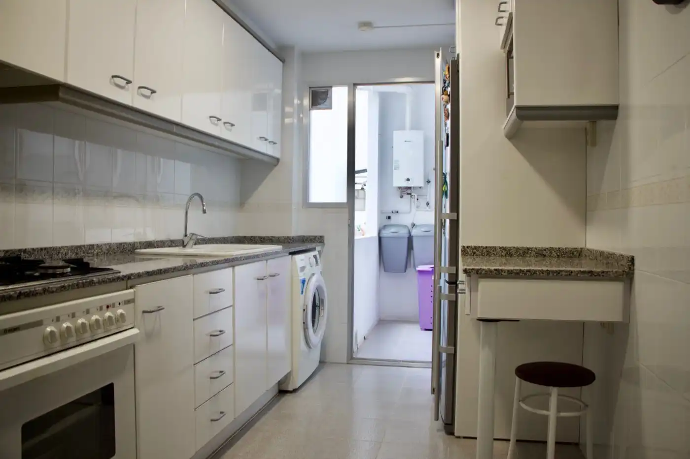 Küche von Wohnung zur Miete in Moncada mit Klimaanlage, Möbliert und Balkon