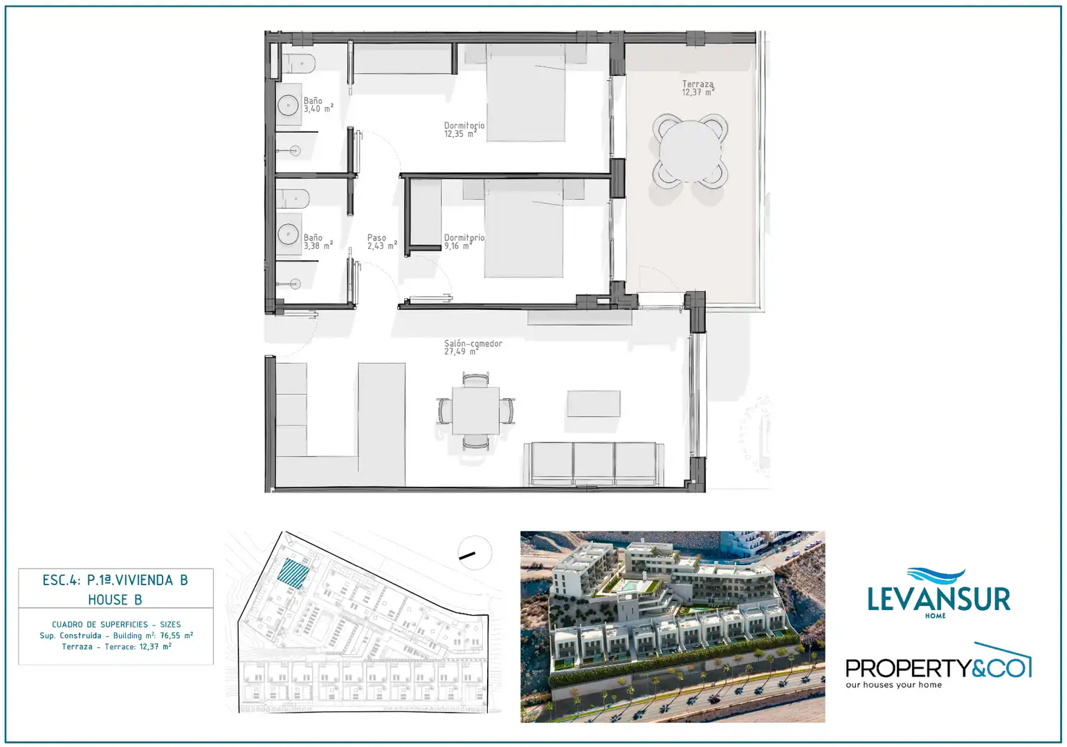 Apartament amb terrassa en venda a El Hornillo, imagen 2
