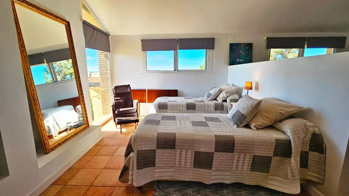 Bedroom of Houses for sale in El Madroño  with Air Conditioner and Private garden