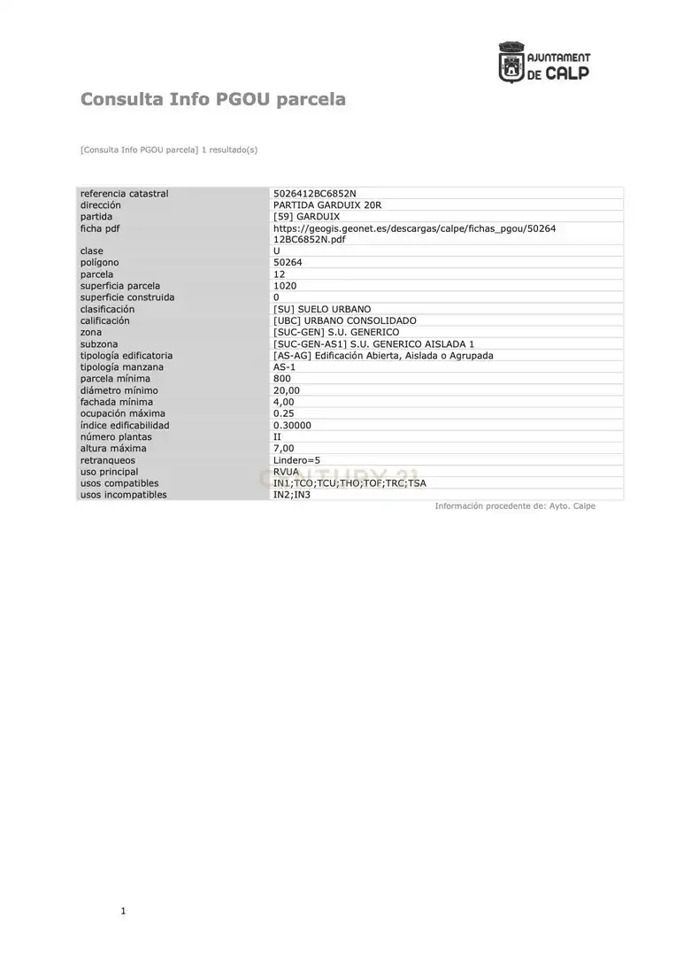 Terreno residencial en venta en Partida Garduix, 20R, Calp, Spain, imagen 13