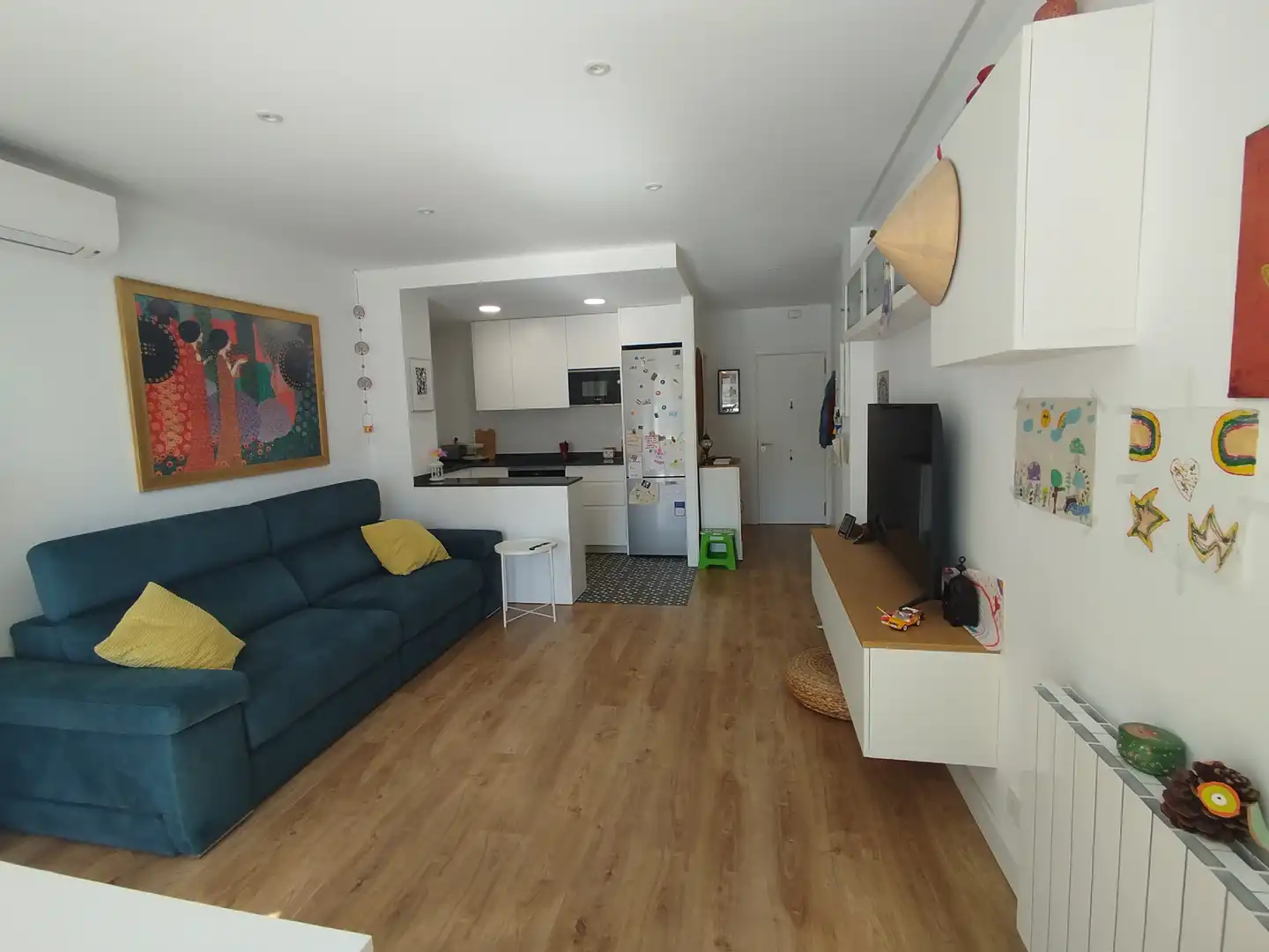 Sala de estar de Piso en venta en Barcelona con Aire acondicionado, Calefacción y Balcón