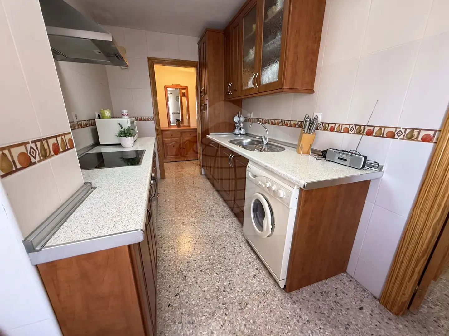 Küche von Wohnung zum Verkauf in Málaga mit Terrasse, Möbliert und Ofen