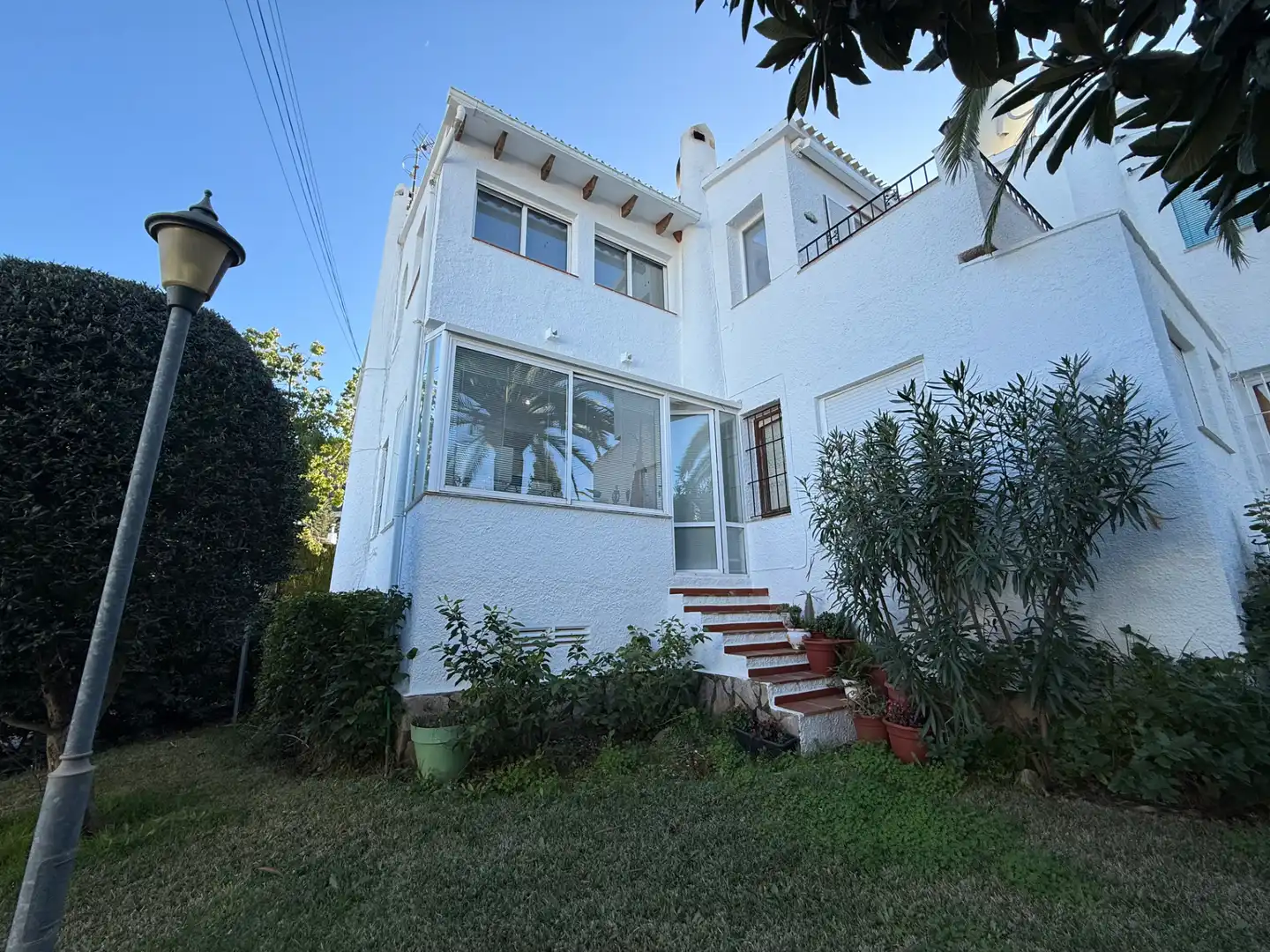 Vista exterior de Planta baja en venta en Dénia con Aire acondicionado, Calefacción y Jardín privado