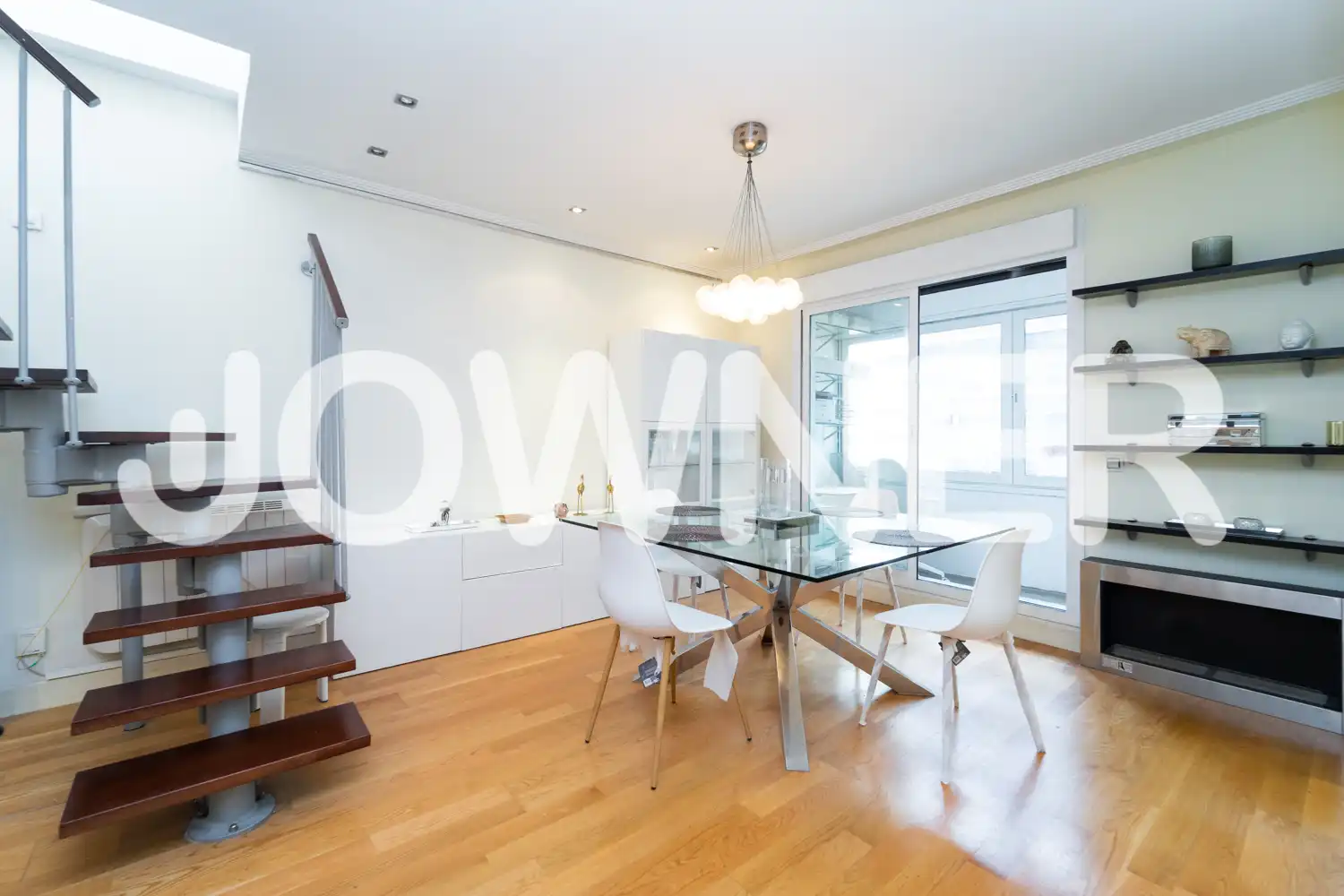 Dining room of Duplexes for rent in Madrid  with Air Conditioner, Heating and Terrace
