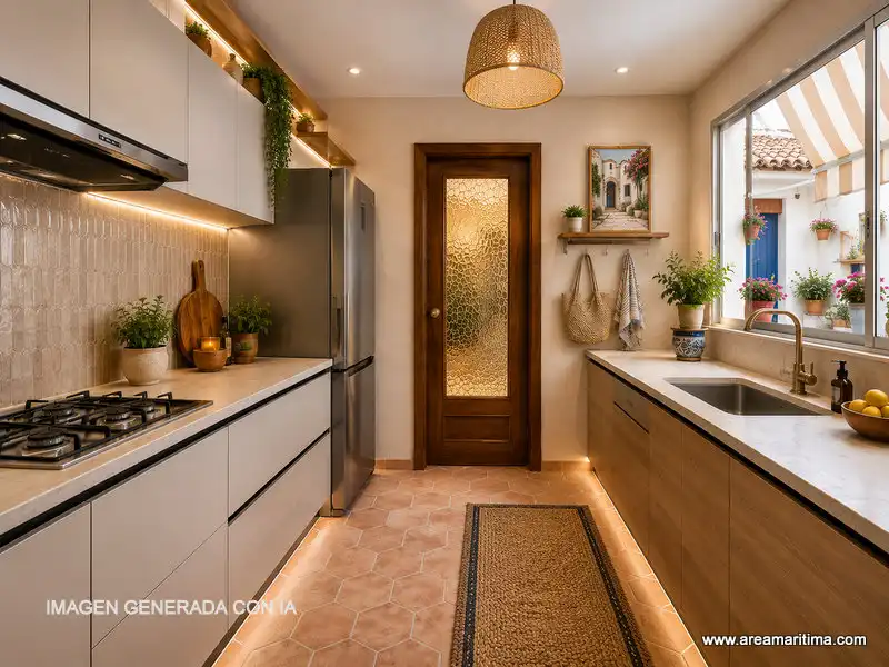 Cocina de Casa adosada en venta en Valencia con Trastero y Alarma