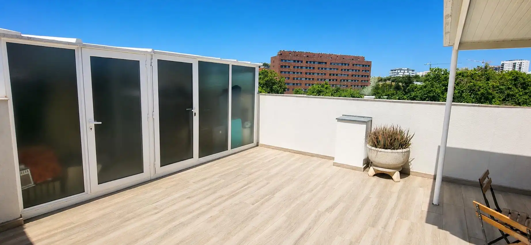 Terrace of Flat for sale in Sabadell  with Air Conditioner, Heating and Parquet flooring