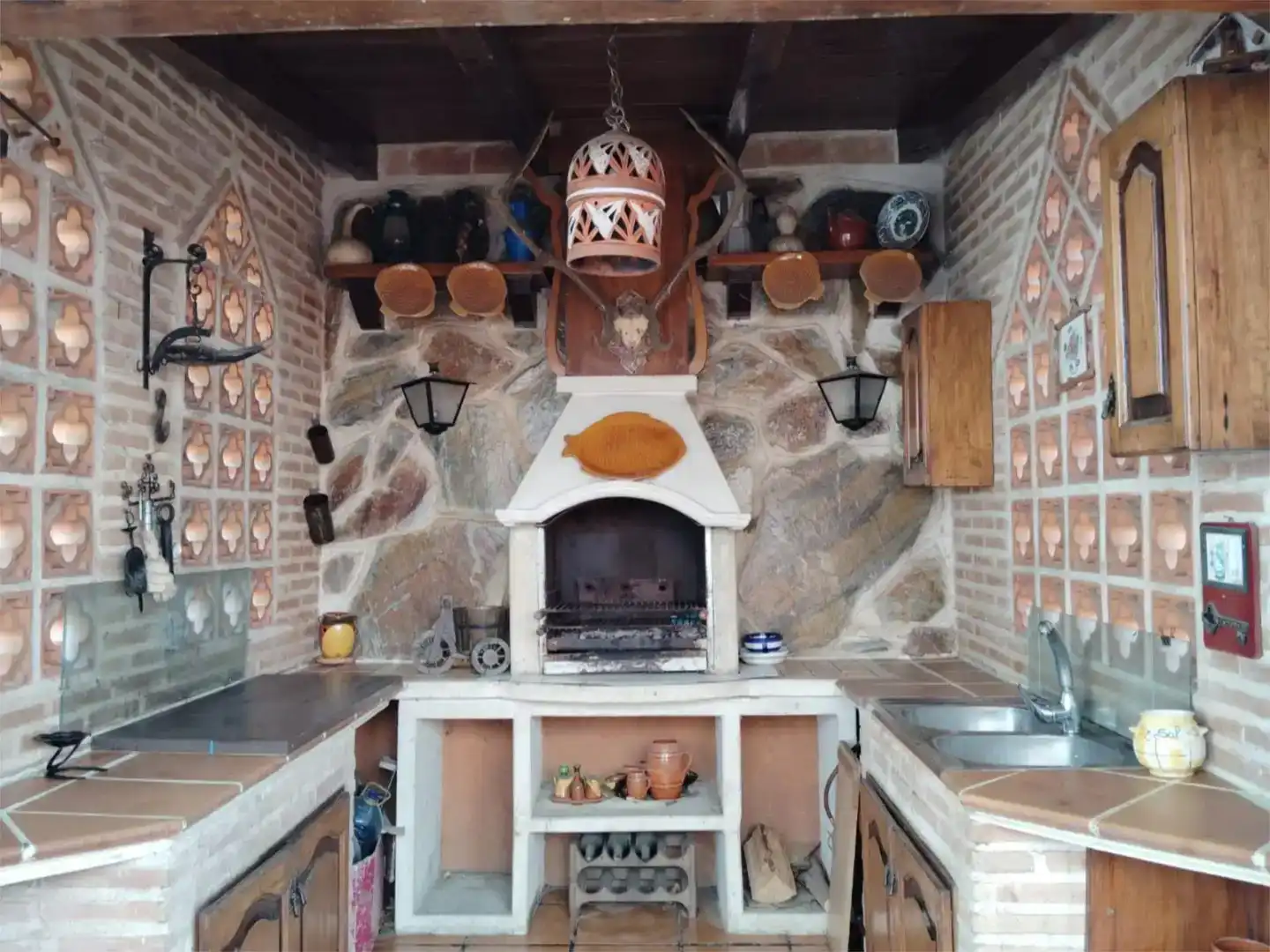 Cocina de Casa o chalet en venta en Almuradiel con Jardín privado, Trastero y Amueblado