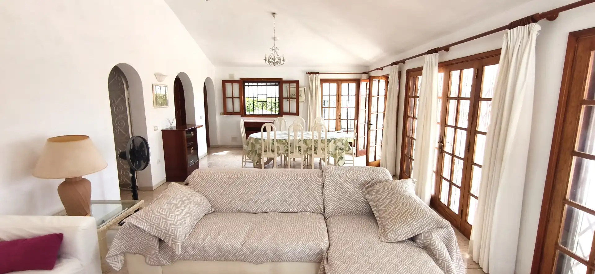 Wohnzimmer von Haus oder Chalet zur Miete in San Miguel de Abona mit Privatgarten, Terrasse und Schwimmbad