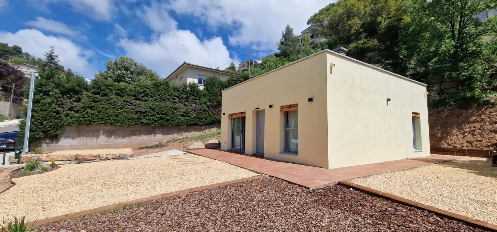 Außenansicht von Haus oder Chalet zum Verkauf in Moià mit Klimaanlage, Heizung und Privatgarten