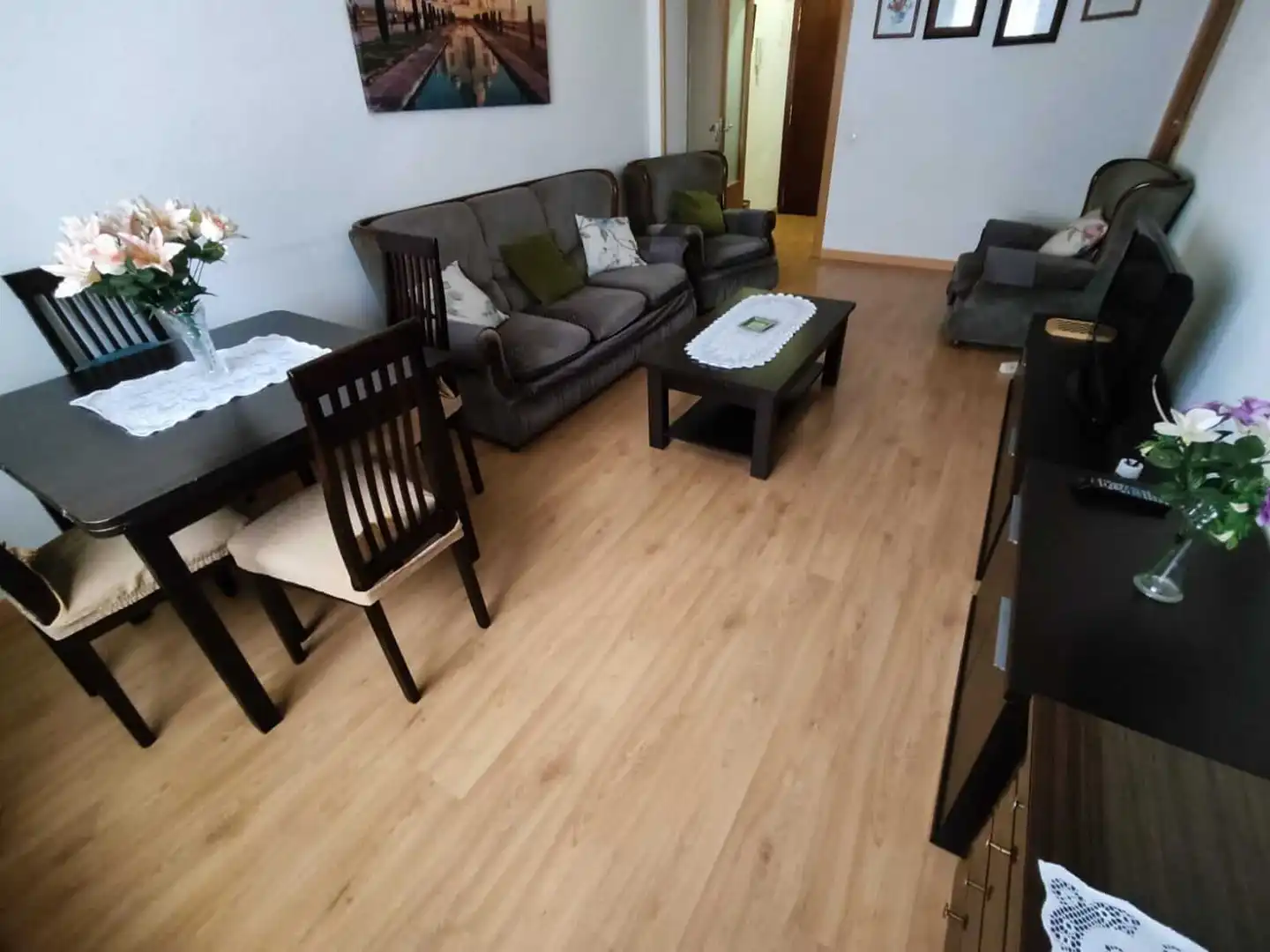 Wohnzimmer von Wohnung zur Miete in Salamanca mit Heizung, Möbliert und Waschmaschine