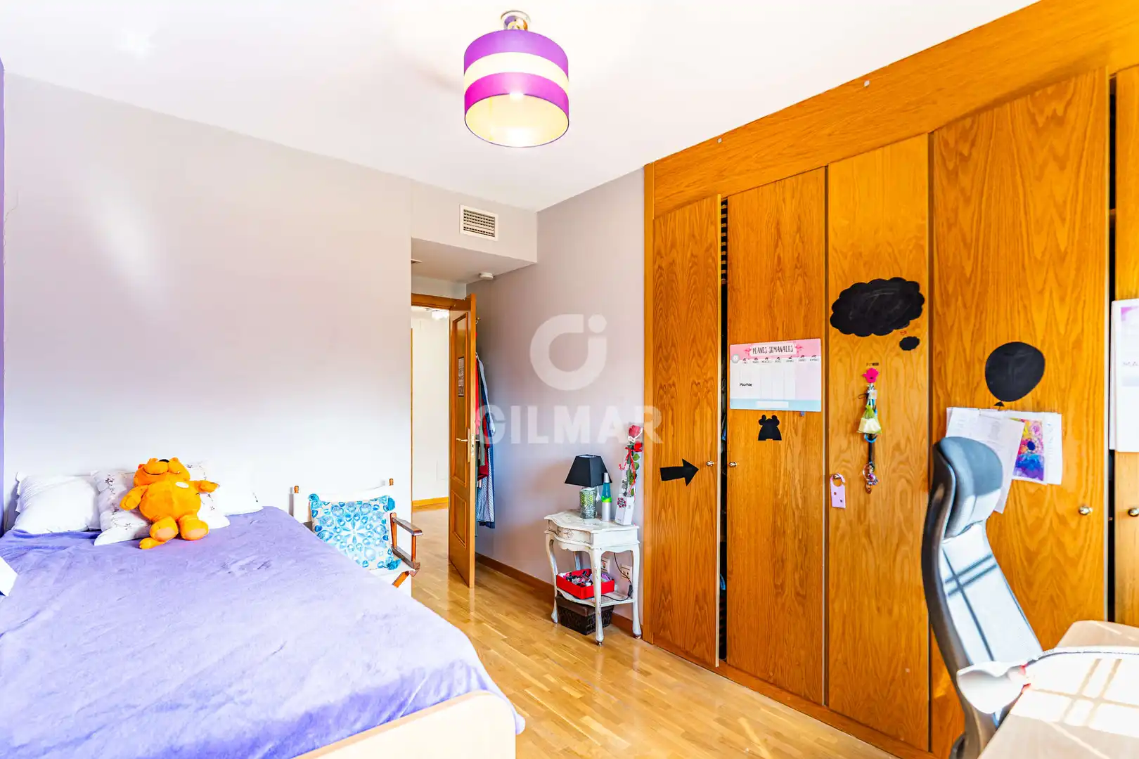 Schlafzimmer von Einfamilien-Reihenhaus zum Verkauf in Arroyomolinos (Madrid) mit Heizung, Privatgarten und Schwimmbad