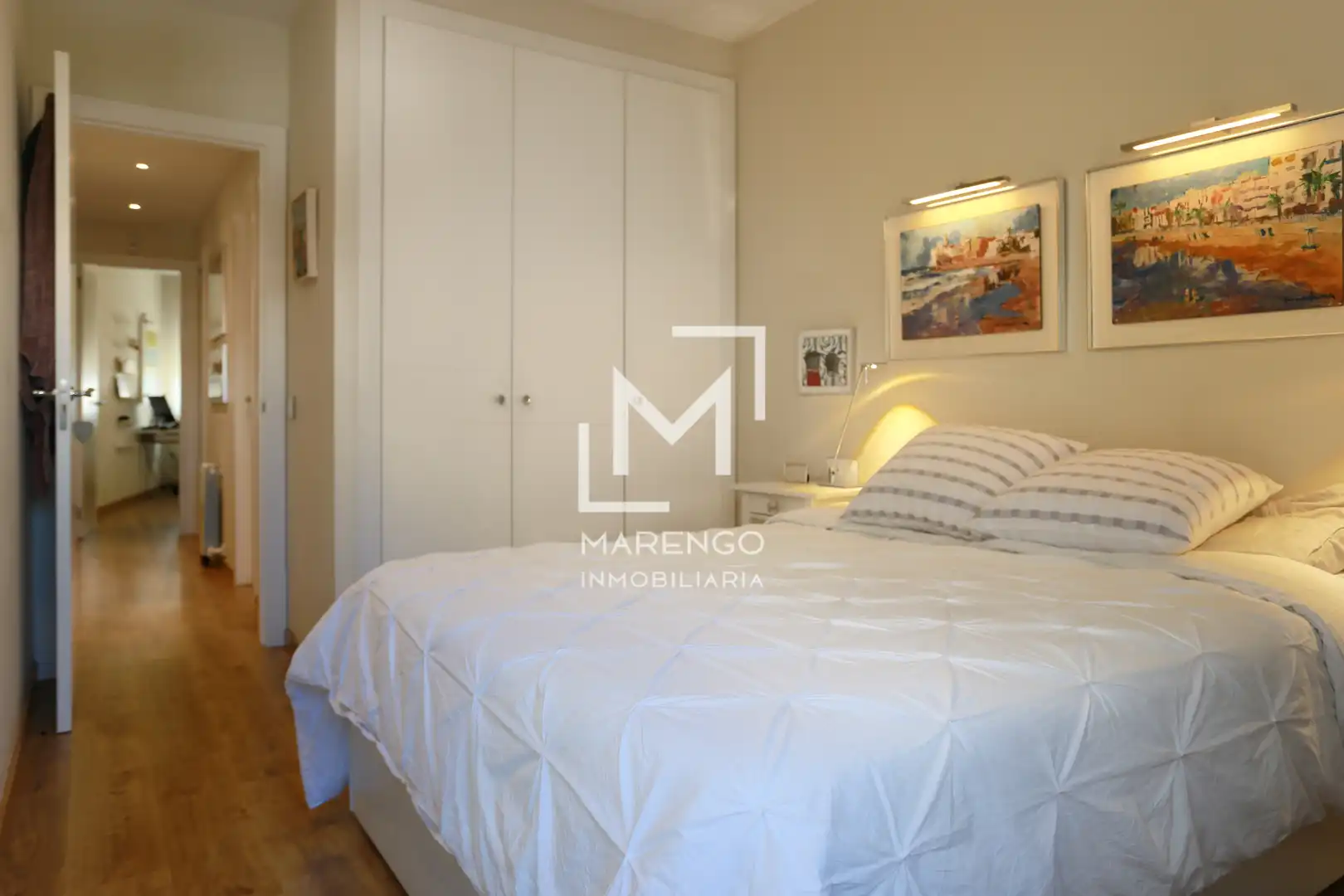 Schlafzimmer von Wohnung zur Miete in Sitges mit Klimaanlage, Heizung und Parkett