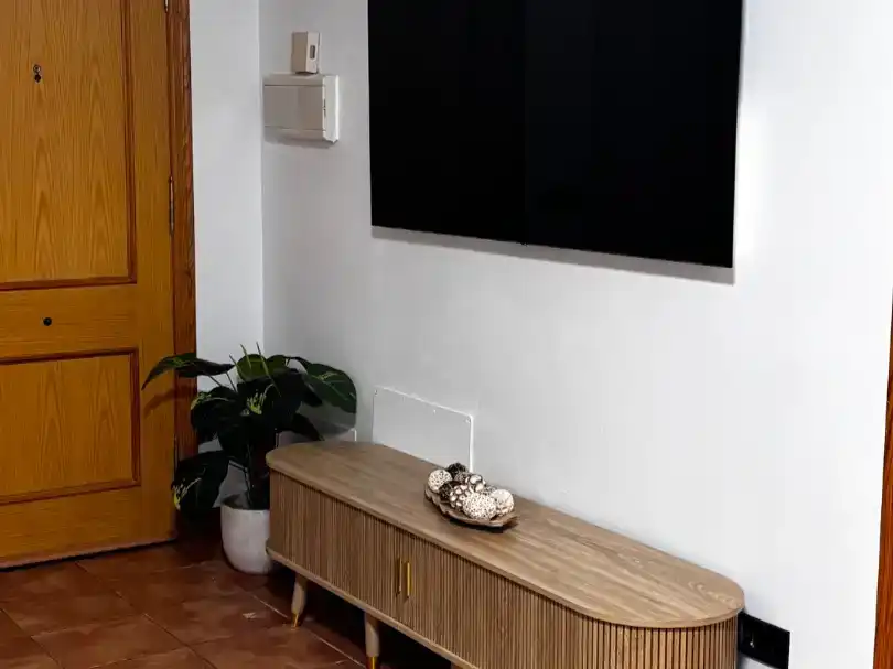 Sala de estar de Piso de alquiler en Vera con Aire acondicionado, Piscina y Balcón