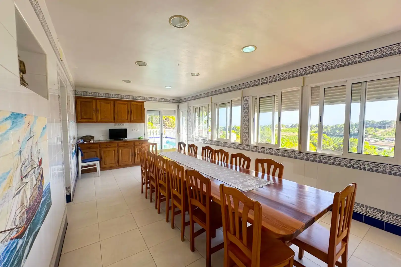 Esszimmer von Country house zur Miete in Pilar de la Horadada mit Privatgarten, Terrasse und Abstellraum