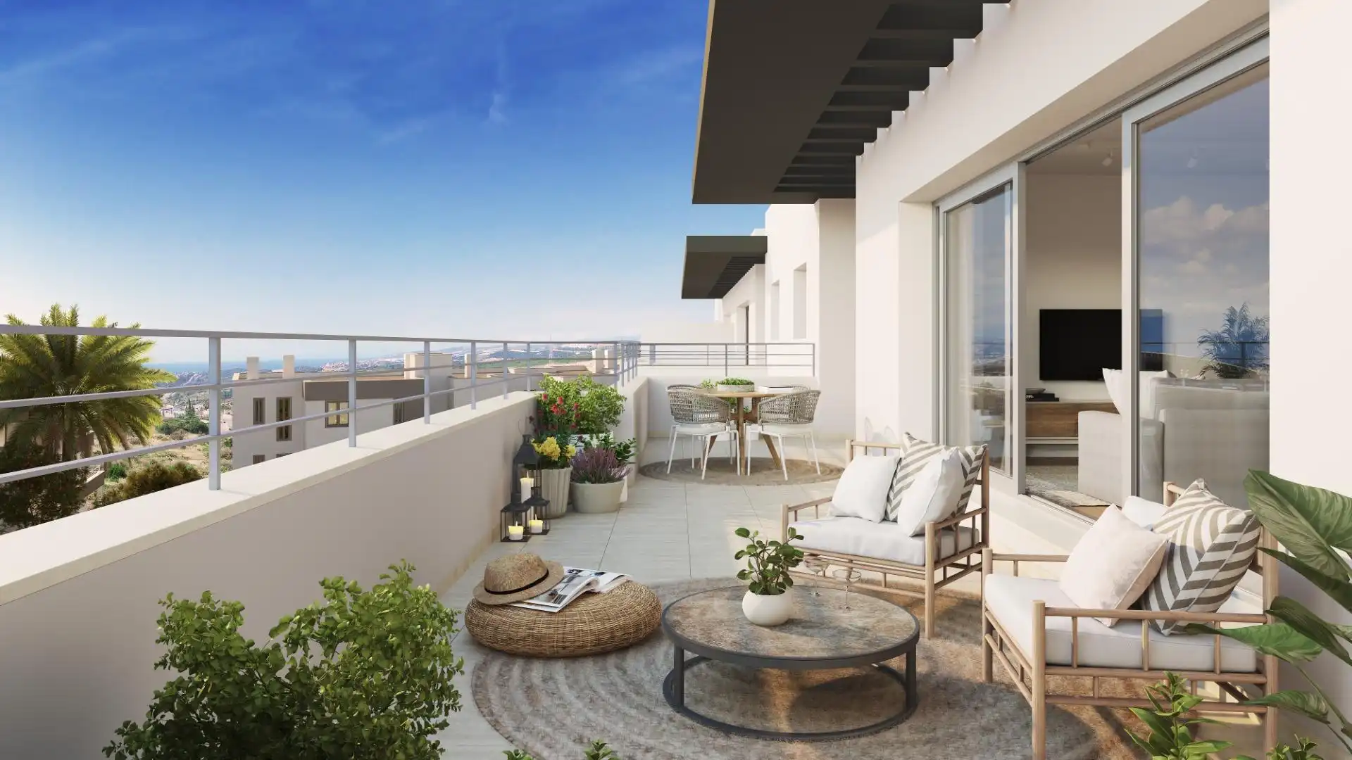 Terrassa de Apartament en venda en Estepona amb Aire condicionat, Calefacció i Jardí privat