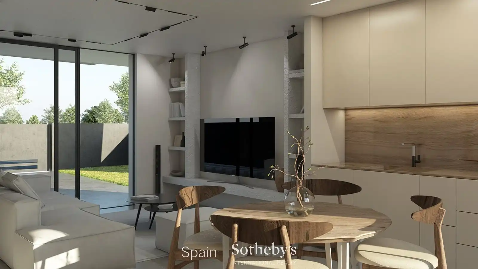 Sala de estar de Apartamento en venta en La Oliva con Aire acondicionado, Calefacción y Jardín privado