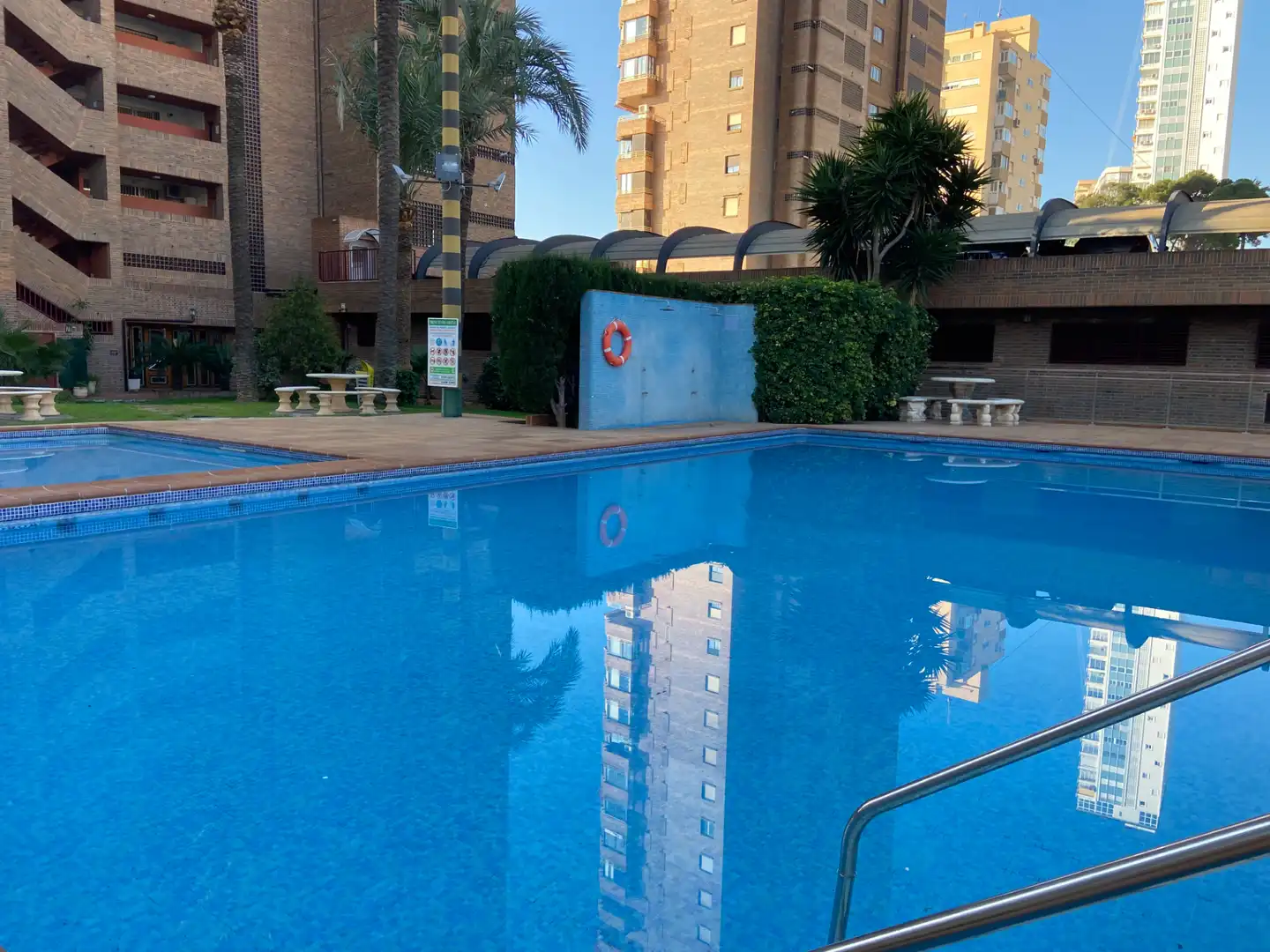 Swimming pool of Flat for rent in Benidorm  with Heating, Parquet flooring and Terrace
