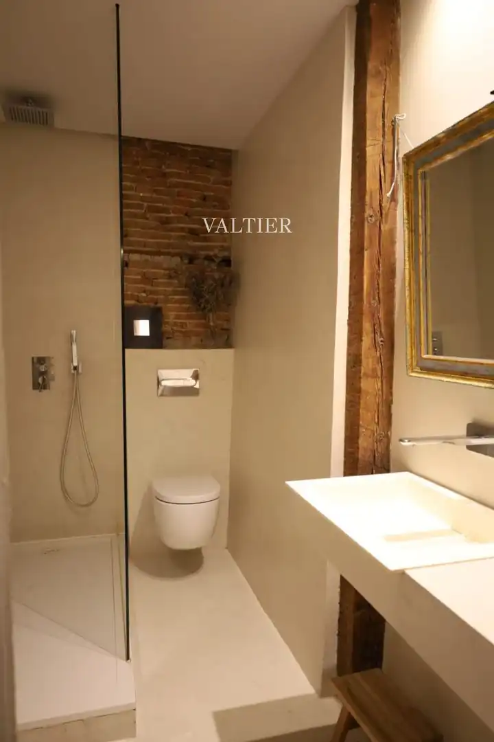 Bathroom of Flat for rent in Madrid  with Air Conditioner, Storage room and Furnished