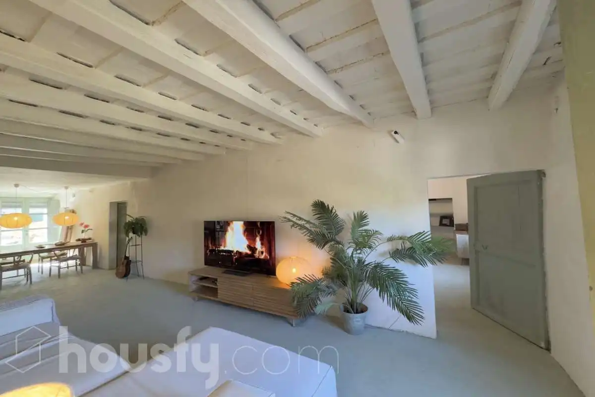 Sala de estar de Casa o chalet en venta en Amer con Jardín privado