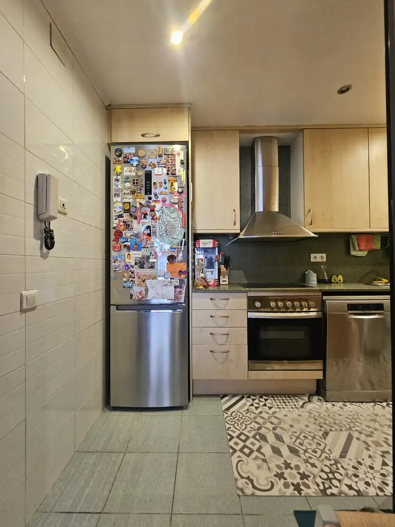 Cocina de Piso en venta en Barcelona con Parquet, Amueblado y Horno