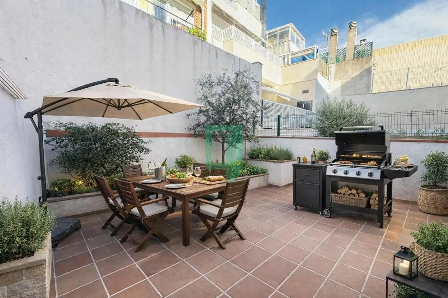 Terraza de Casa adosada en venta en Badalona con Aire acondicionado, Terraza y Balcón