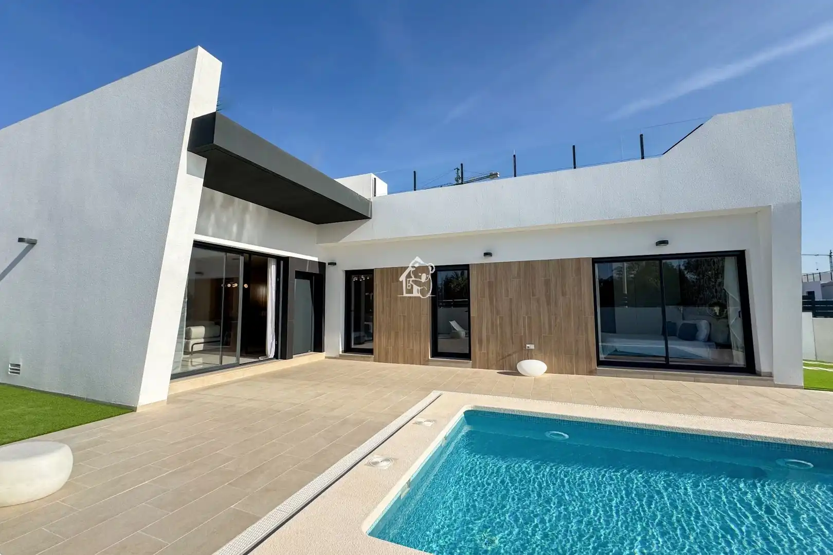 Vista exterior de Casa o chalet en venta en San Miguel de Salinas con Aire acondicionado, Jardín privado y Terraza