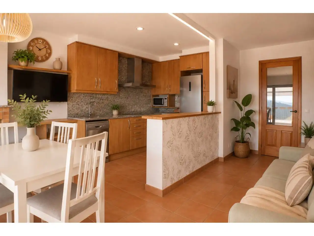 Cocina de Casa o chalet de alquiler en Sant Feliu de Codines con Aire acondicionado, Calefacción y Jardín privado