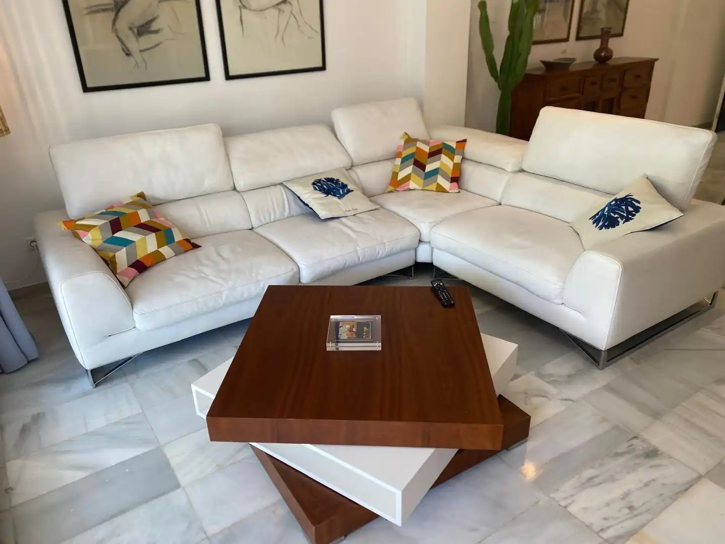Living room of Apartments for rent in Marbella  with Air Conditioner, Furnished and Washing machine