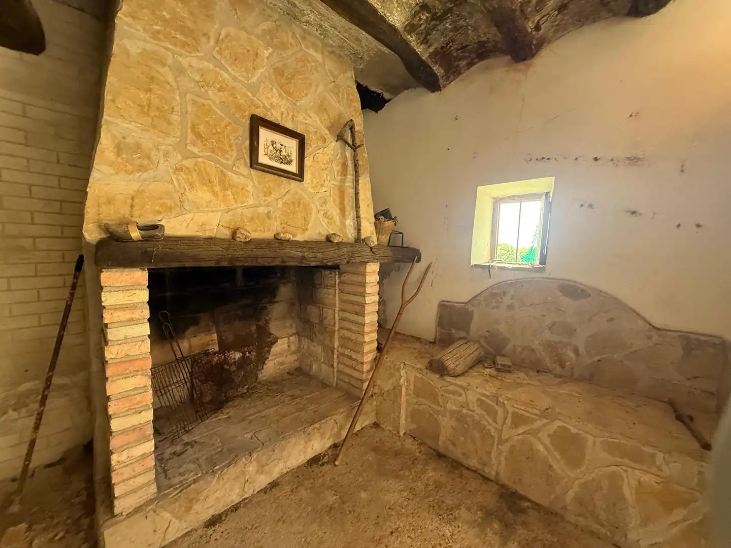Sala d'estar de Finca rústica en venda en L'Ampolla