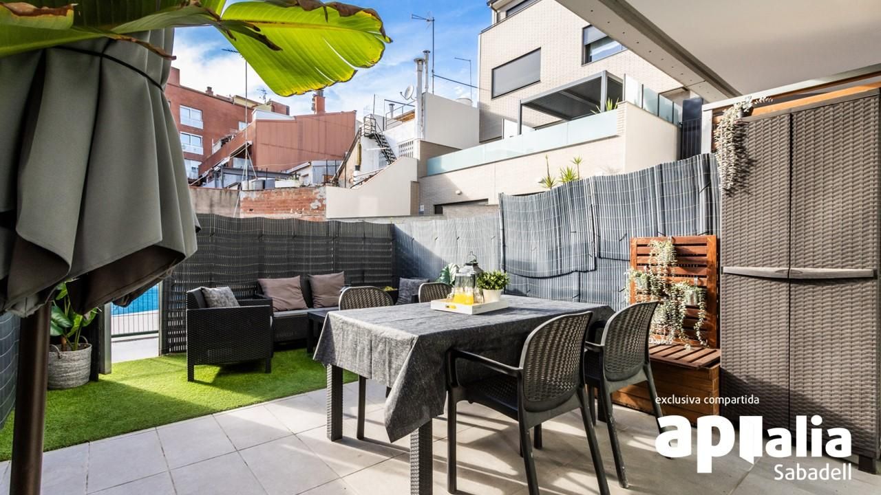Terraza de Piso en venta en Sabadell con Calefacción, Jardín privado y Terraza